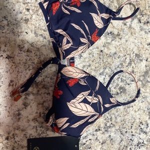 Floral bikini top